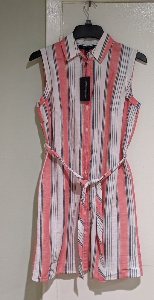 NWT Tommy Hilfiger linen shirt dress